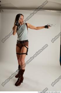 Shrima Action Pose With Guns